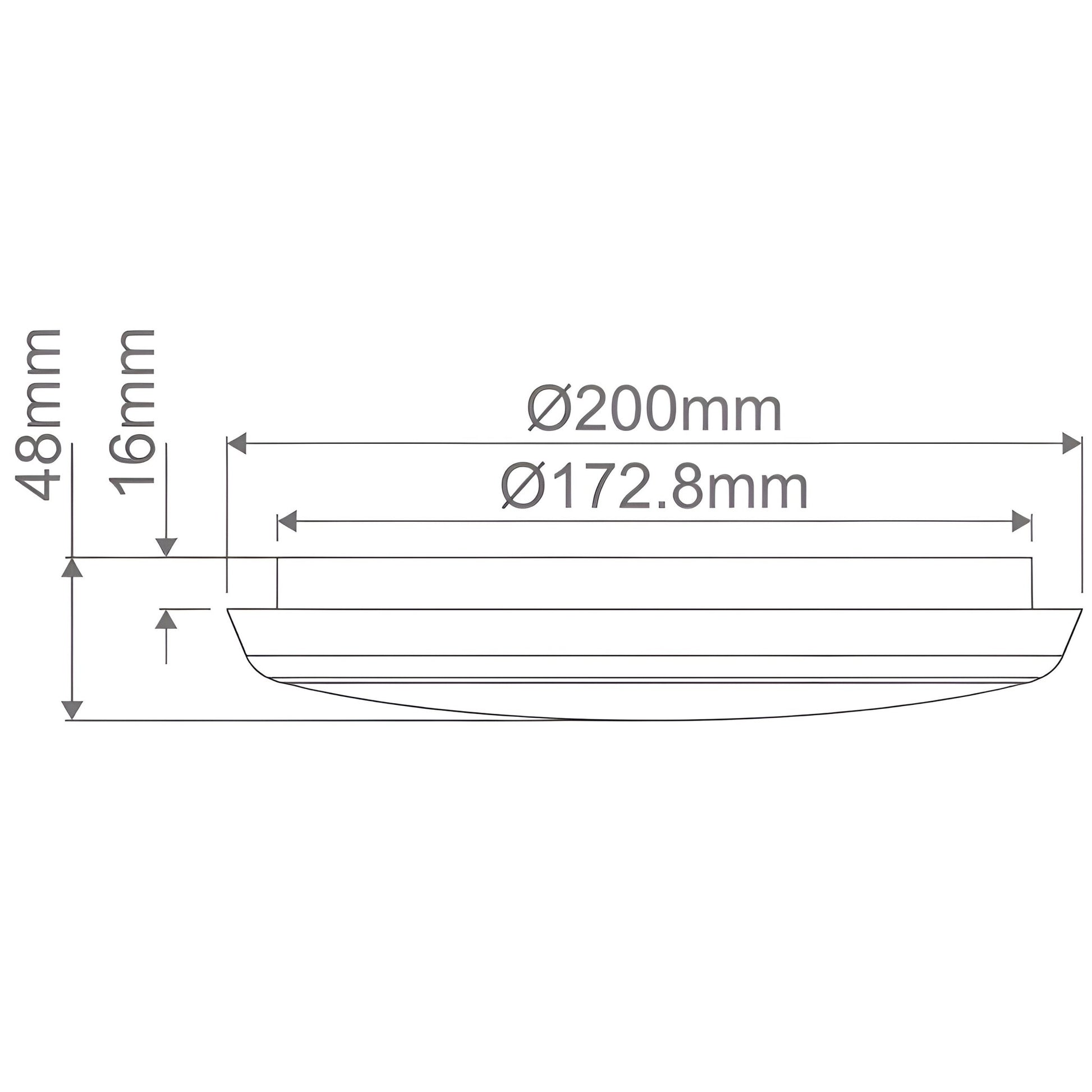 Domus SOLAR - 15W/25W/35W Round Tricolour Slimline Switchable IP44 LED Ceiling Light - Mases LightingDomus