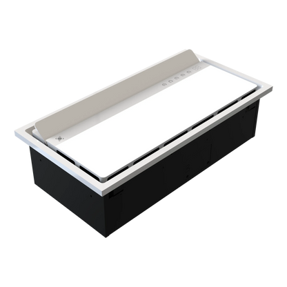 Domus Stream 6 in 1 Premium Slimline Bathroom Heater, Exhaust Fan & Light White - Mases LightingDomus Lighting