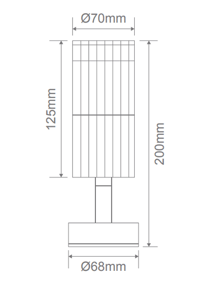 Domus STRIA-1-ADJ Adjustable Exterior Wall Light - Mases LightingDomus Lighting