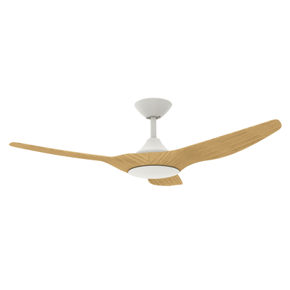 Domus Strike 48" DC Ceiling Fan with Remote | White, White Oak, Black or Black Walnut - Mases LightingDomus