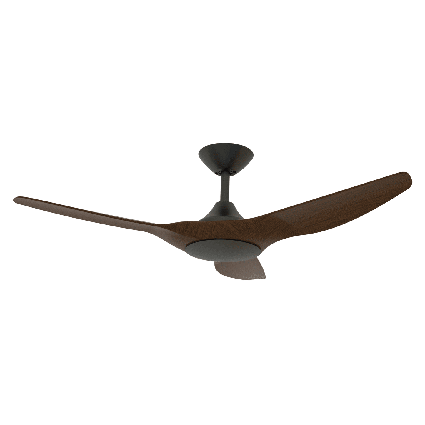 Domus Strike 48" DC Ceiling Fan with Remote | White, White Oak, Black or Black Walnut - Mases LightingDomus