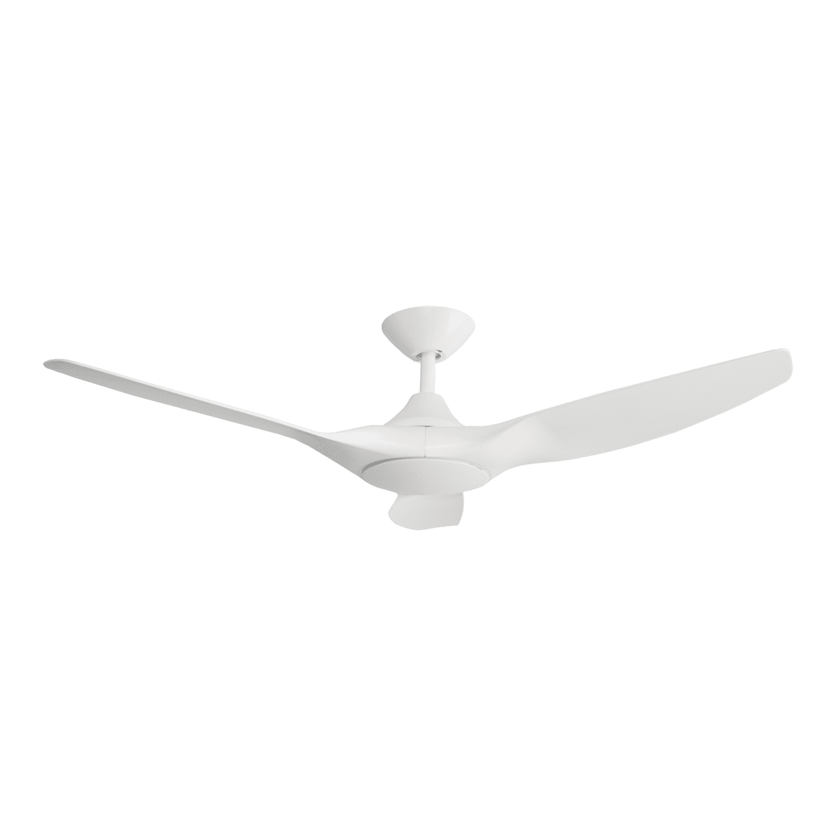 Domus Strike 52 Inch Dc 3 Blade Ceiling Fan in Black or White - Mases LightingDomus