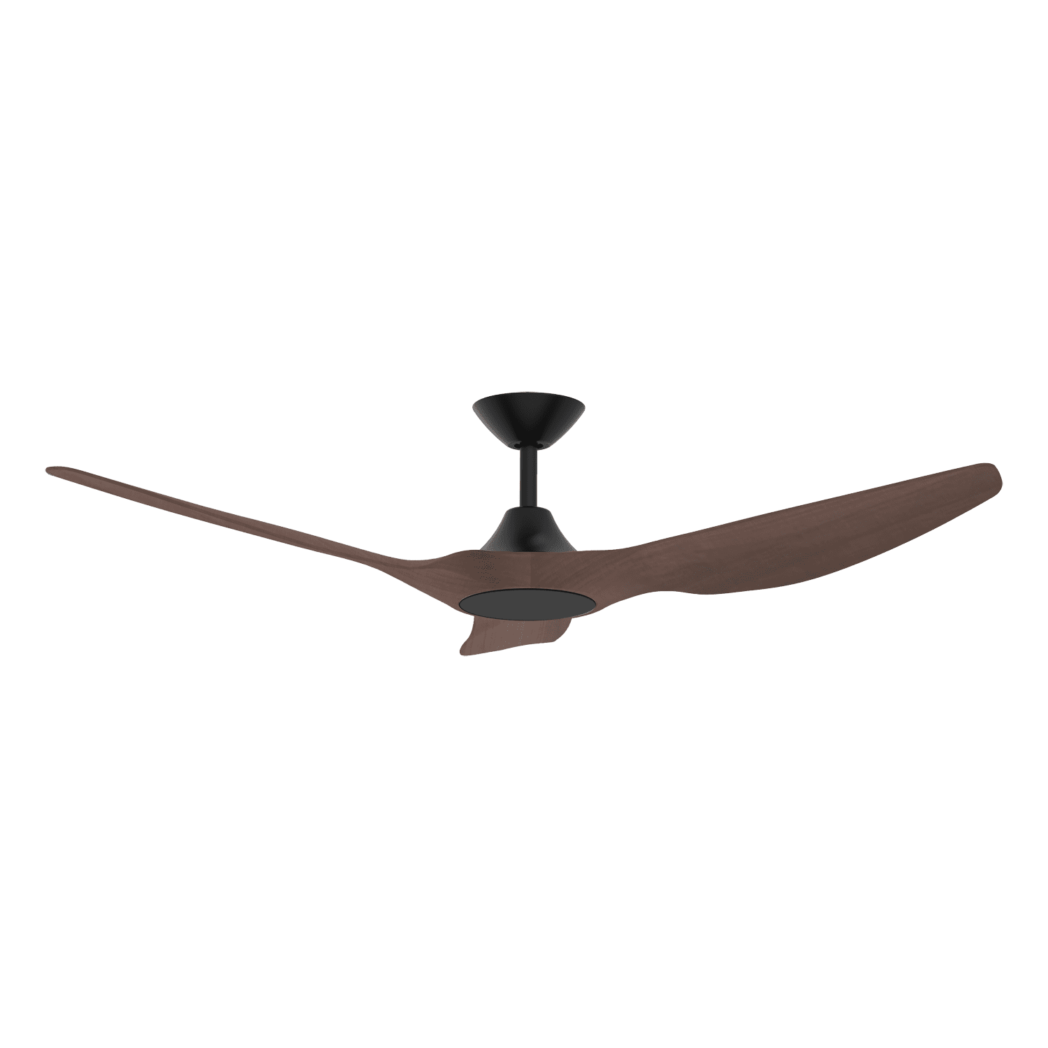 Domus Strike 60" DC Ceiling Fan with Remote | White, White Oak, Black or Black Walnut