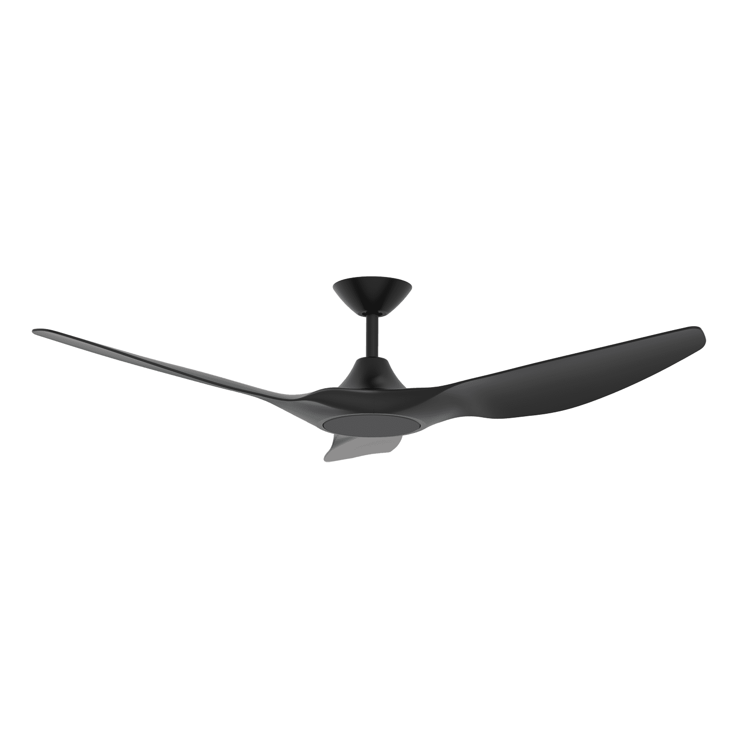 Domus Strike 60" DC Ceiling Fan with Remote | White, White Oak, Black or Black Walnut