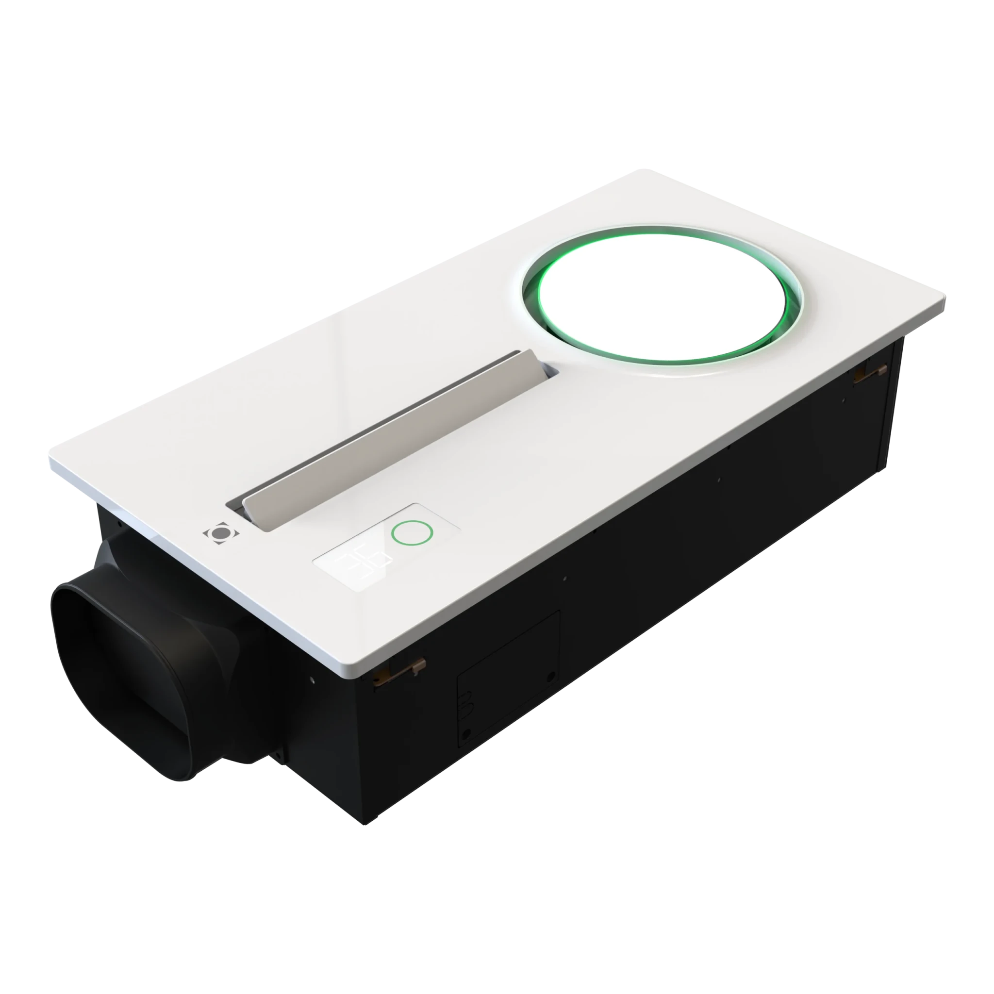 Domus Vivaheat 6 in 1 Premium Slimline Bathroom Heater, Exhaust Fan & Light White - Mases LightingDomus Lighting