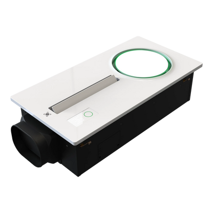 Domus Vivaheat 6 in 1 Premium Slimline Bathroom Heater, Exhaust Fan & Light White - Mases LightingDomus Lighting