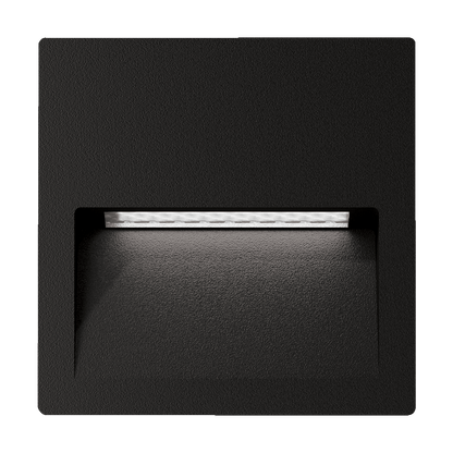 Domus Zac Pro 5 - 5W LED Recessed Wall / Step Light IP65 - Black or White - Mases LightingDomus Lighting