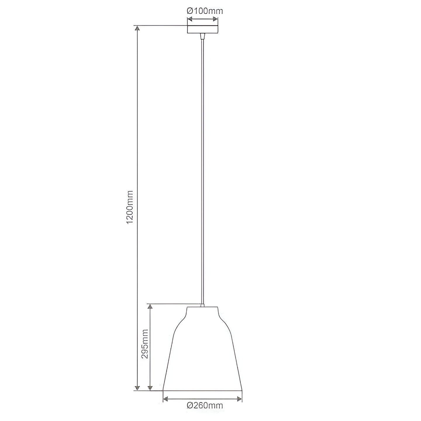 Domus ZOEY-260 Zoey 260MM E27 240V Metal Pendant Light - Mases LightingDomus