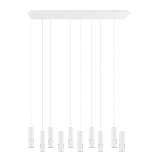 Eglo Bernabeta 10 Light 50W LED Pendant White / Neutral White - 39703N - Mases LightingEglo