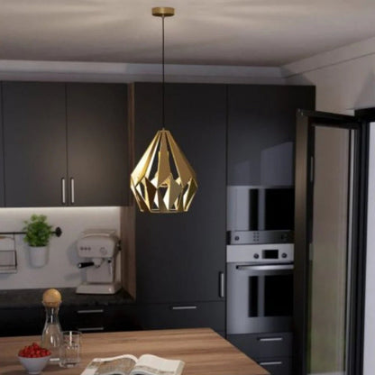 Eglo CARLTON Pendant Light W310mm Gold Steel - 43814N - Mases LightingEglo