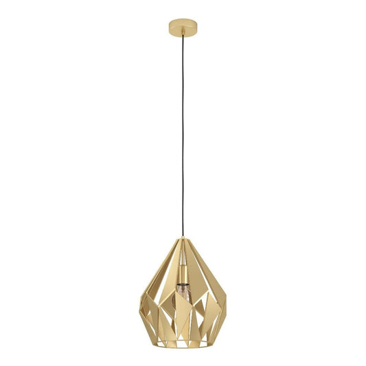 Eglo CARLTON Pendant Light W310mm Gold Steel - 43814N - Mases LightingEglo