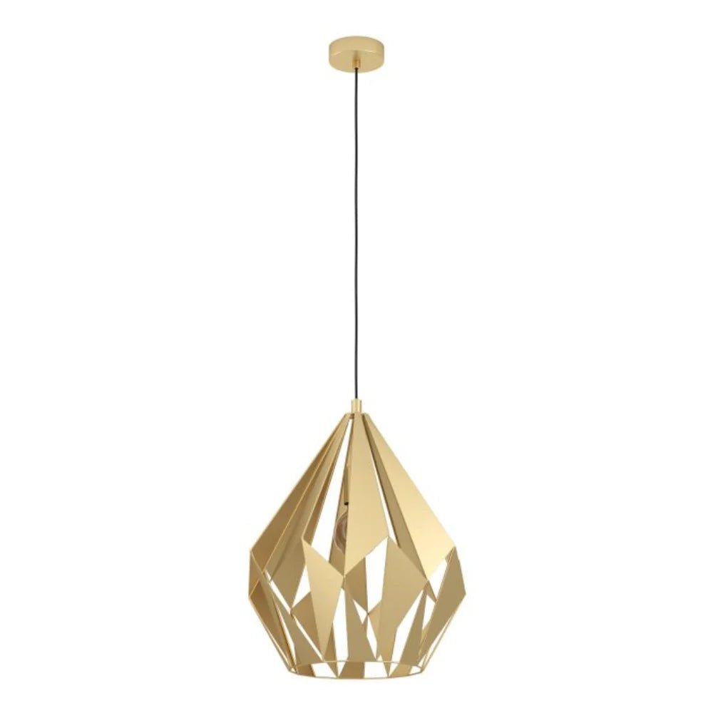 Eglo CARLTON Pendant Light W385mm Gold Steel - 43815N - Mases LightingEglo