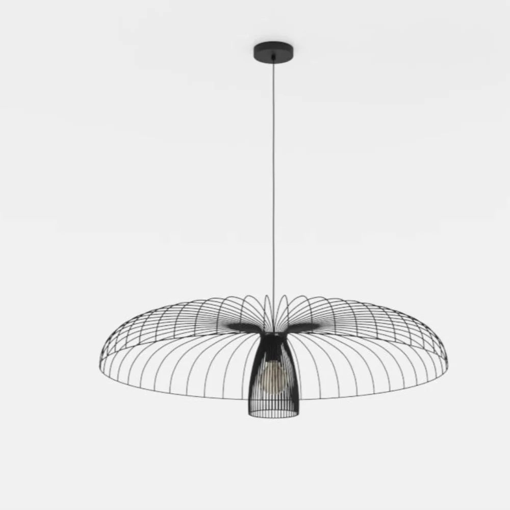 Eglo Champerico 1 Light Pendant Large in Black 390217N - Mases LightingEglo