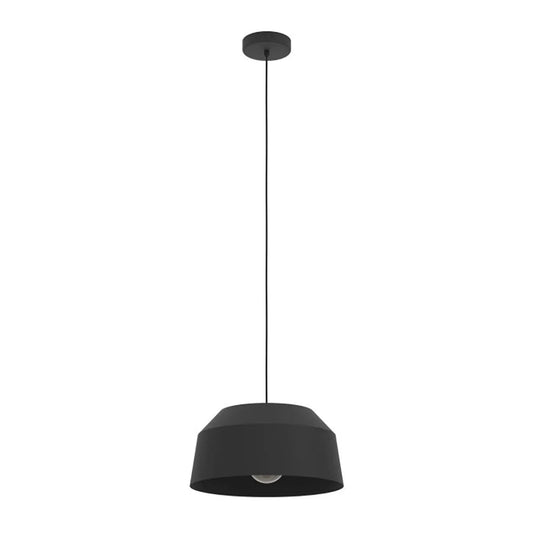 Eglo Contrisa 1 Light Pendant Black 205857 - Mases LightingEglo