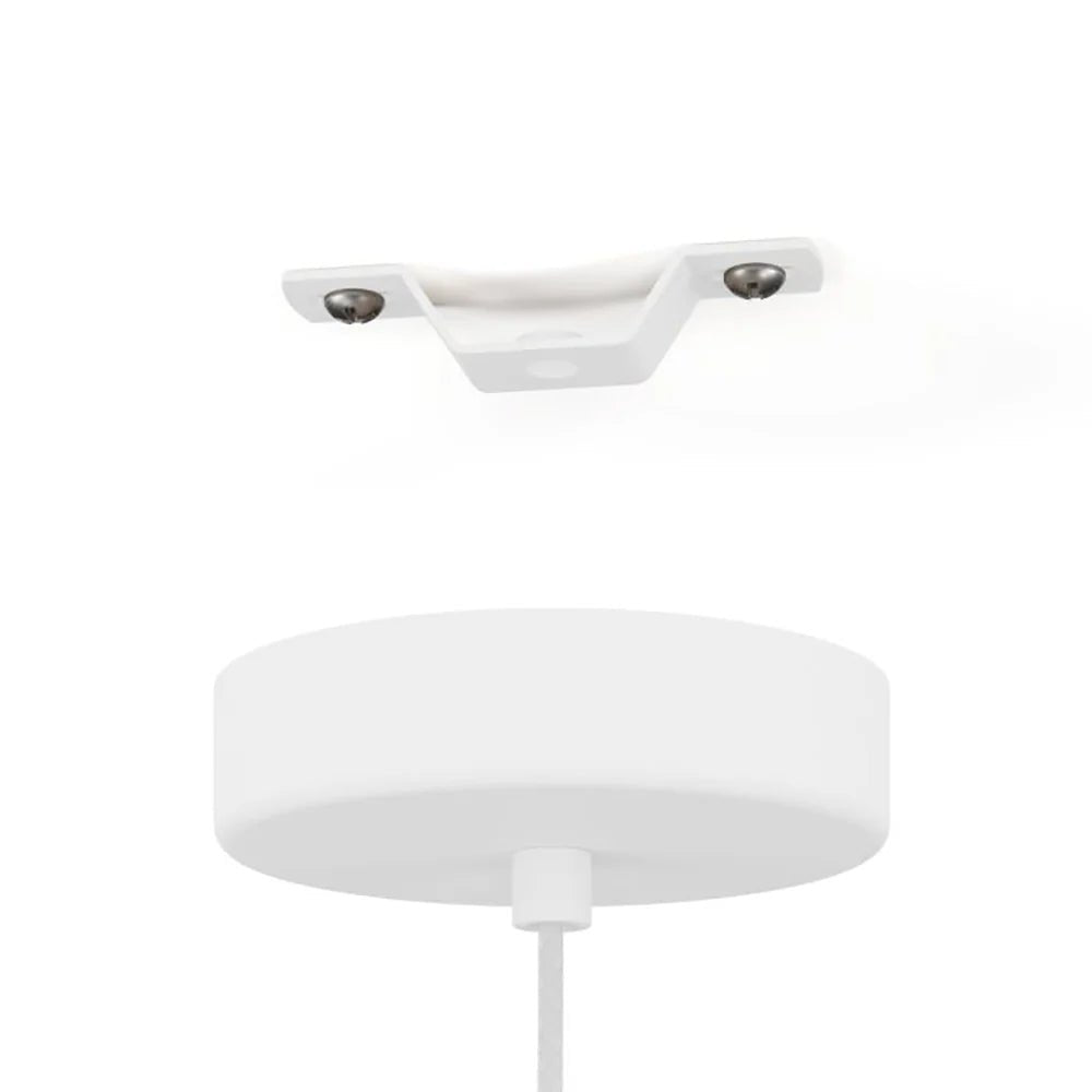 Eglo Contrisa 1 Light Pendant White 205859 - Mases LightingEglo