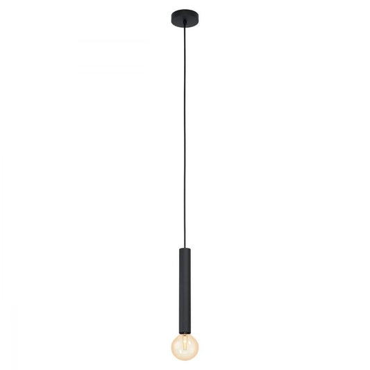 Eglo Cortenova 1 Light Pendant Black 105mm - 98056N - Mases LightingEglo