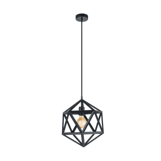 Eglo Embleton Pendant Light W305mm Black Steel - 49761N - Mases LightingEglo