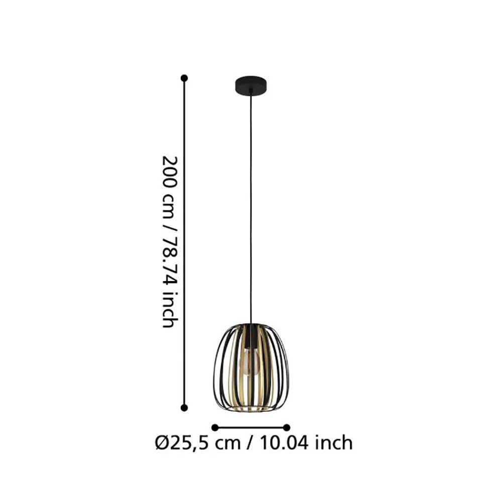 Eglo Encinitos Pendant Light BlacK / Gold - 99665N