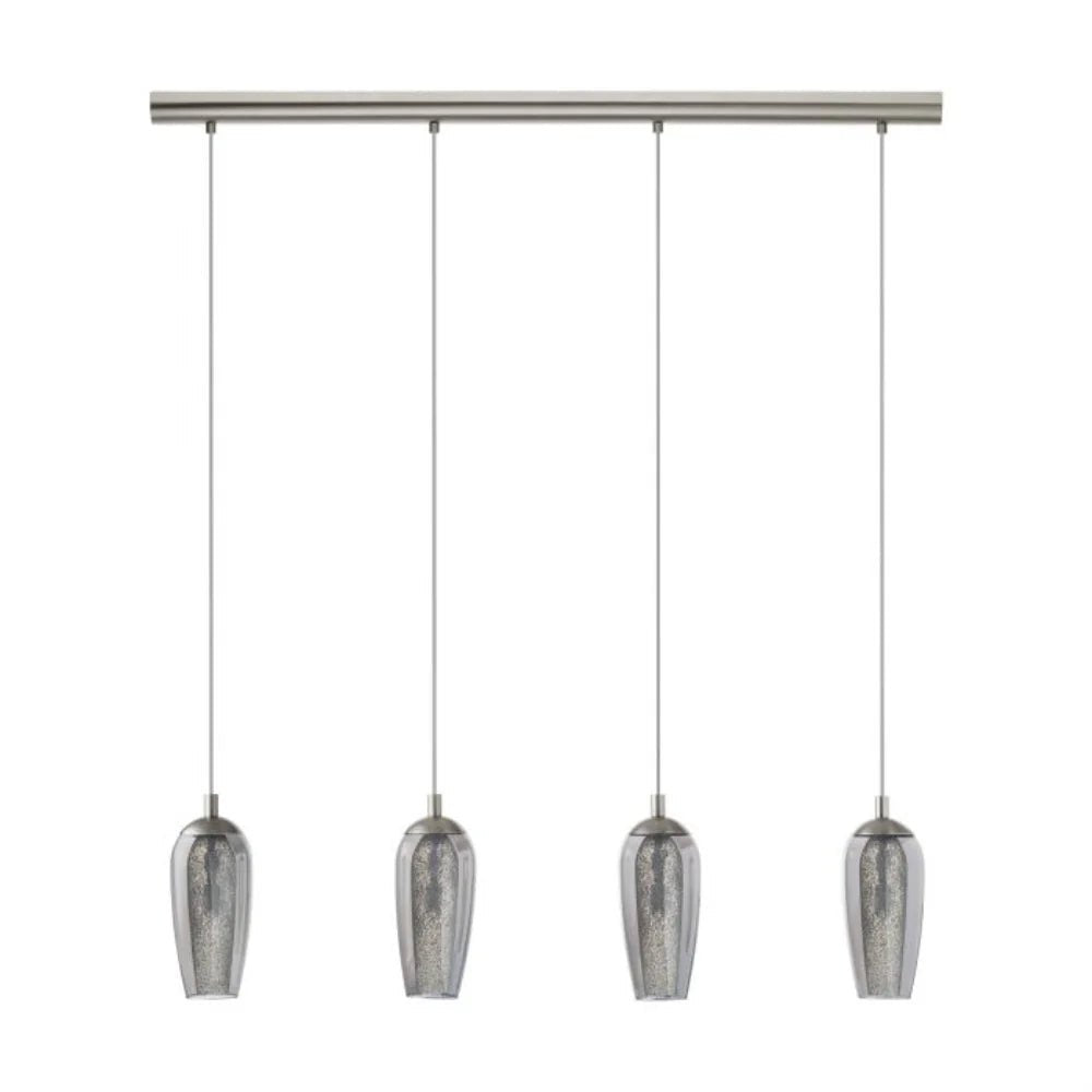 Eglo Farsala 4 LED Pendant 3000K Satin Nickel Steel - 96344N - Mases LightingEglo