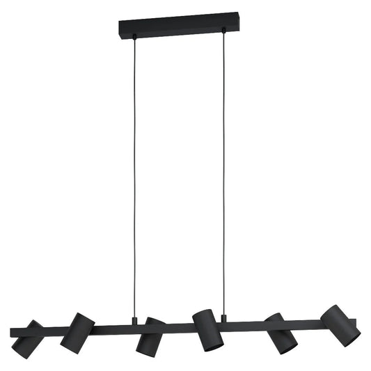 Eglo Gatuela 6 Light Island Pendant Black - 99464N - Mases LightingEglo