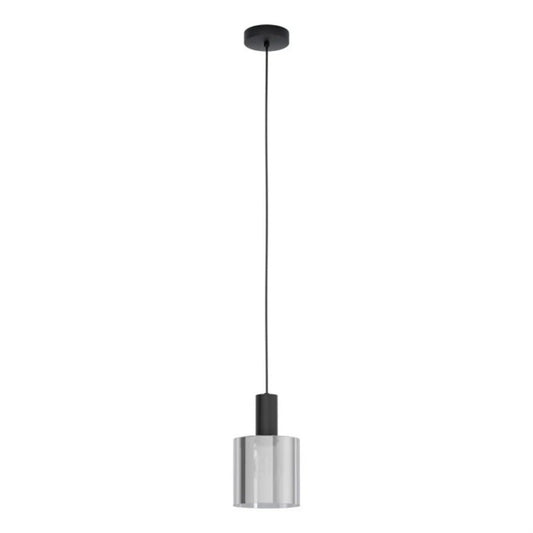Eglo Gorosiba 1 Light Pendant Black Steel - 98752N - Mases LightingEglo