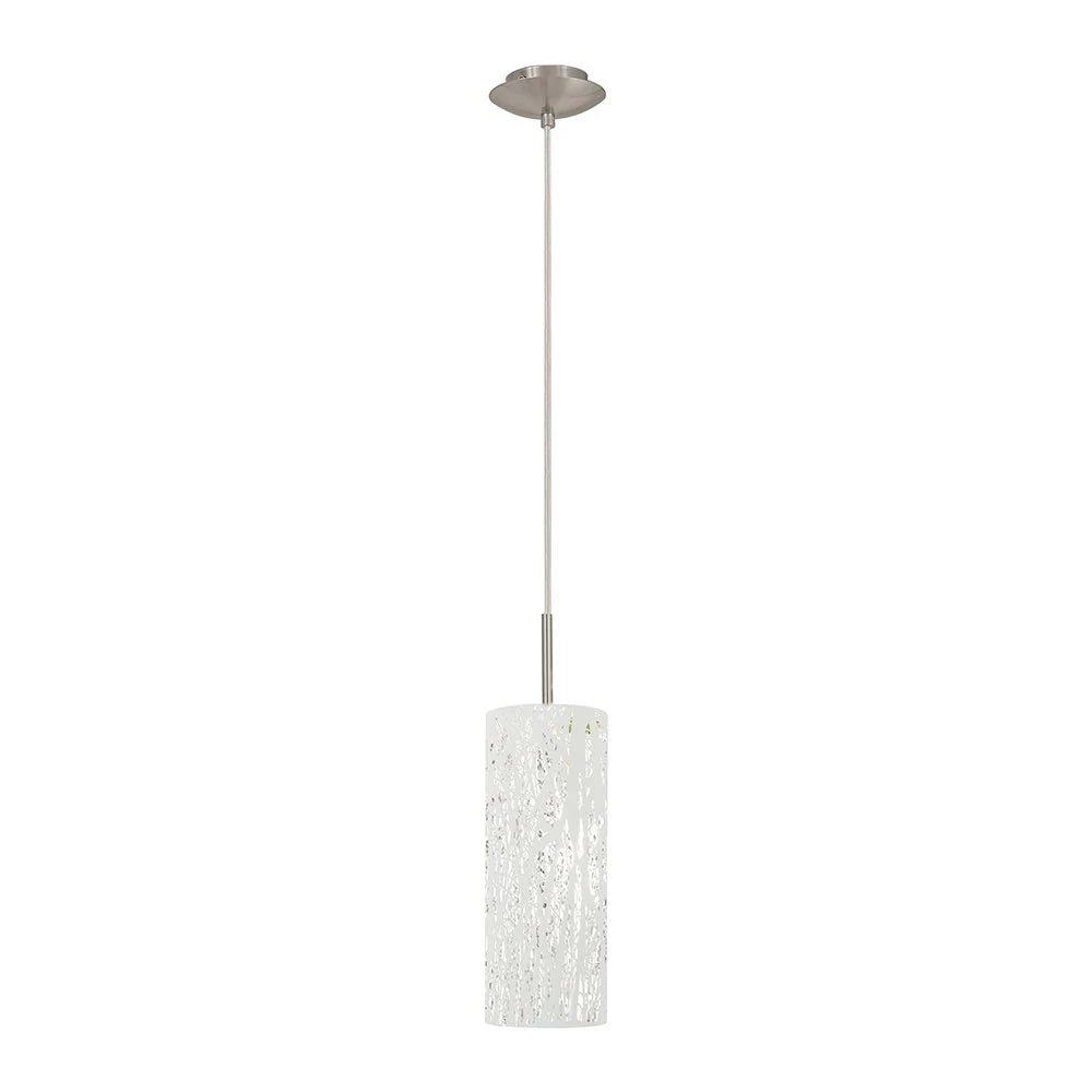 Eglo Hambleton 1 Light Pendant White 110mm - 204532 - Mases LightingEglo
