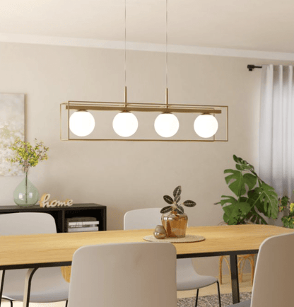 Eglo Interior Vallaspra Contemporary Champagne Island Pendant Light - 97793 - Mases LightingEglo