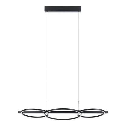 Eglo Lanacera Island Pendant Light Black Plastic 3000K - 390087N - Mases LightingEglo