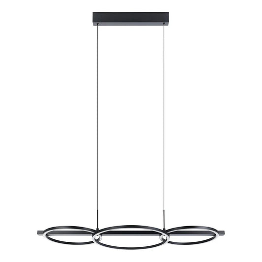 Eglo Lanacera Island Pendant Light Black Plastic 3000K - 390087N - Mases LightingEglo