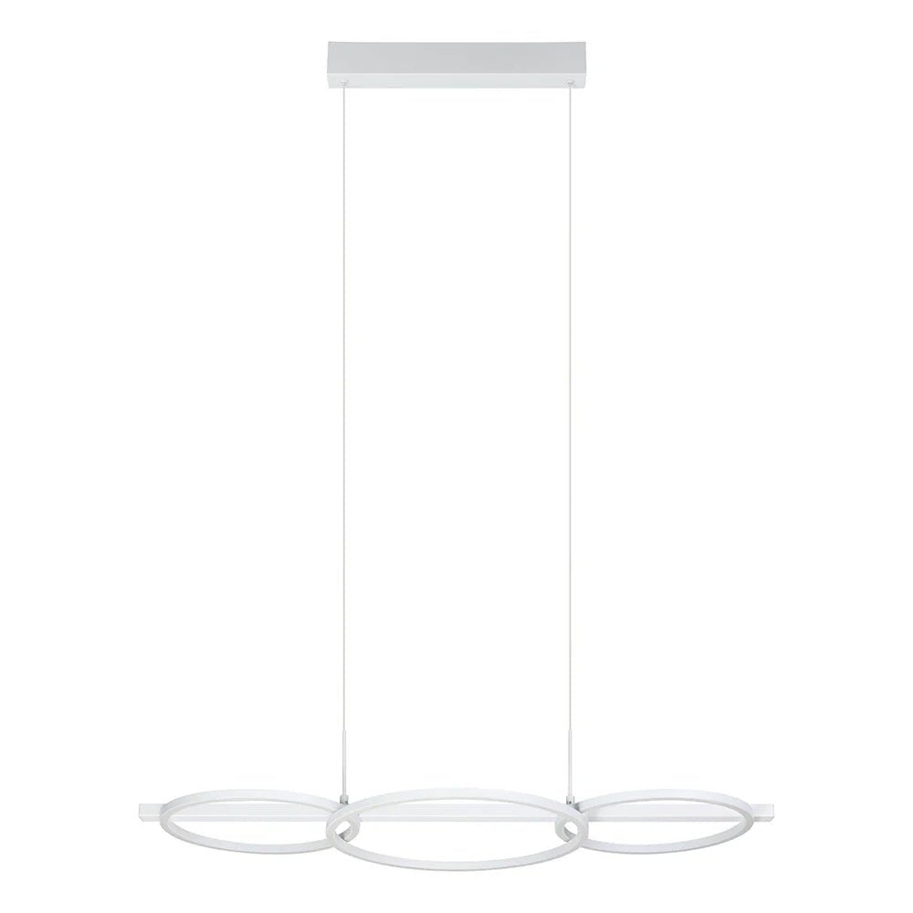 Eglo Lanacera Island Pendant Light White Plastic 3000K - 205834 - Mases LightingEglo