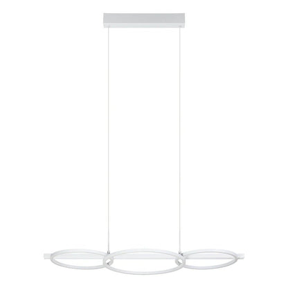 Eglo Lanacera Island Pendant Light White Plastic 3000K - 205834 - Mases LightingEglo