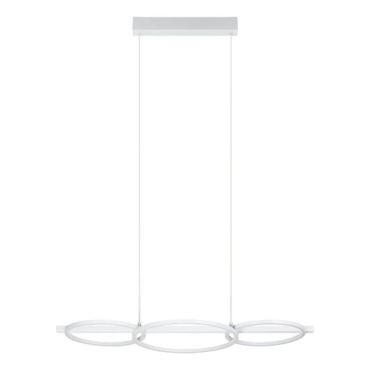 Eglo Lanacera Island Pendant Light White Plastic 3000K - 205834 - Mases LightingEglo
