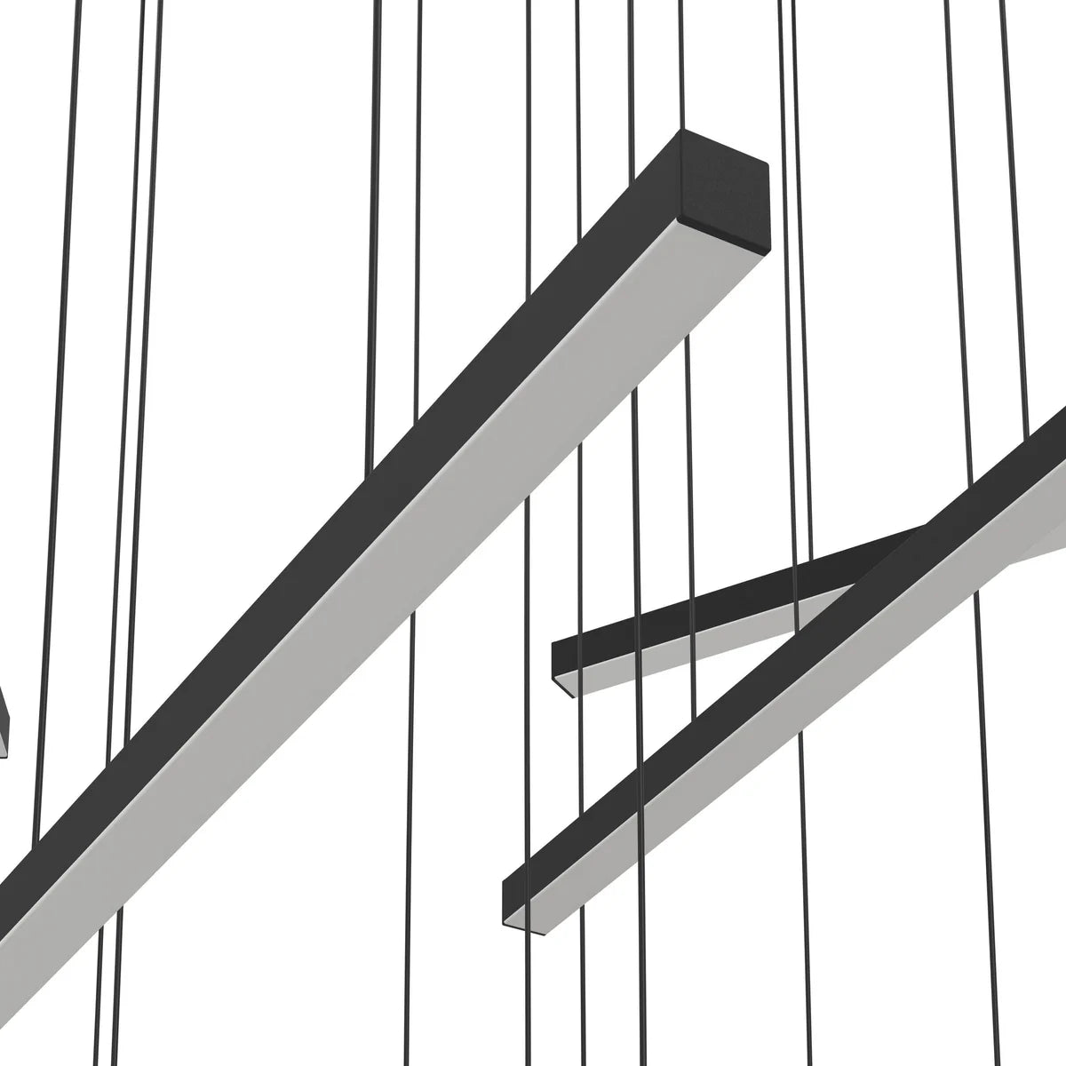 Eglo Lindoza 780mm Pendant Light Black & White - 390351