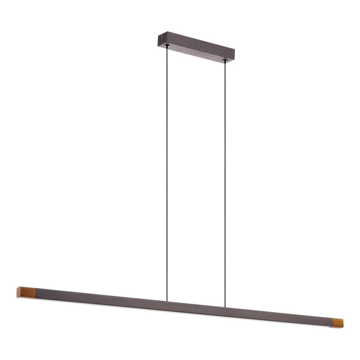 Eglo Lisciana Island LED Pendant Light Wood / Grey Steel 3000K - 205743 - Mases LightingEglo