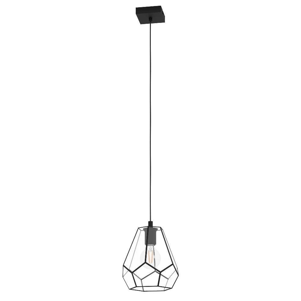 Eglo Mardyke 1 Light Pendant Black - Mases LightingEglo