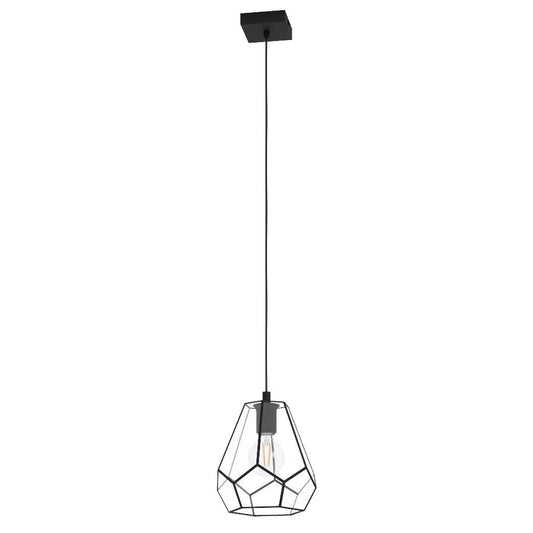 Eglo Mardyke 1 Light Pendant Black - Mases LightingEglo