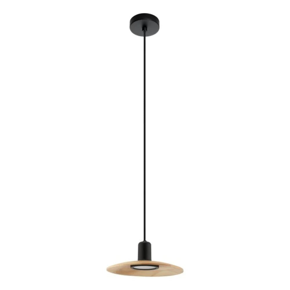 Eglo Mayazes 1 Light Timber Pendant 39911N - Mases LightingEglo