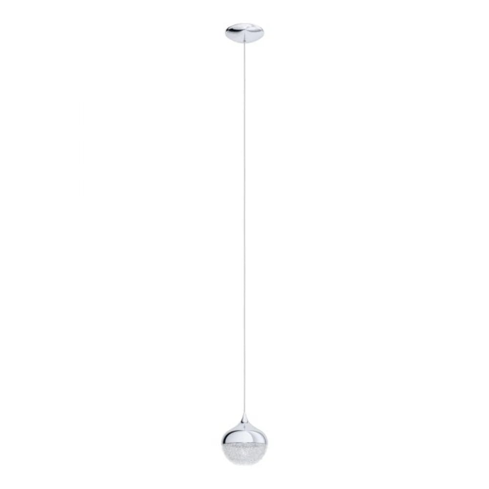 Eglo Mioglia 1 Pendant Light Chrome Steel - 98627N - Mases LightingEglo
