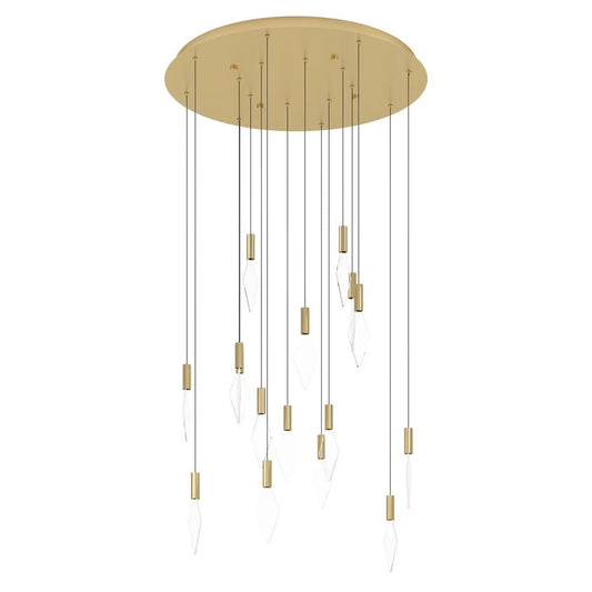 Eglo Mirador 16 Light LED Pendant Gold 390361 - Mases LightingEglo