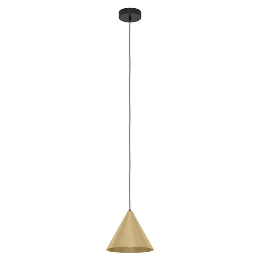 Eglo NARICES Pendent Light Black / Brushed Brass Steel - 99591N - Mases LightingEglo