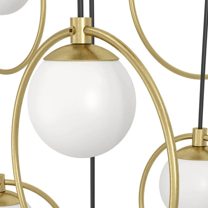Eglo Portocolom 10 Light Oval LED Pendant Gold 390347 - Mases LightingEglo
