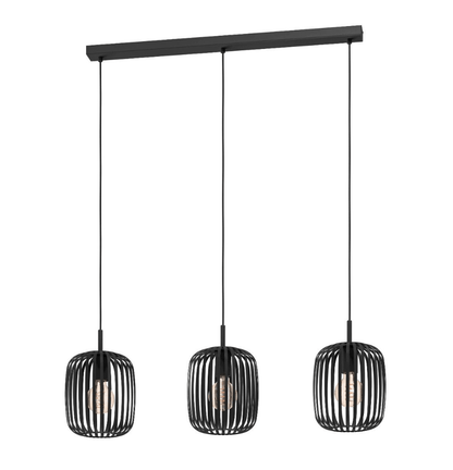 Eglo ROMAZZINA Pendant 3 Lights Black Steel - 900495N - Mases LightingEglo