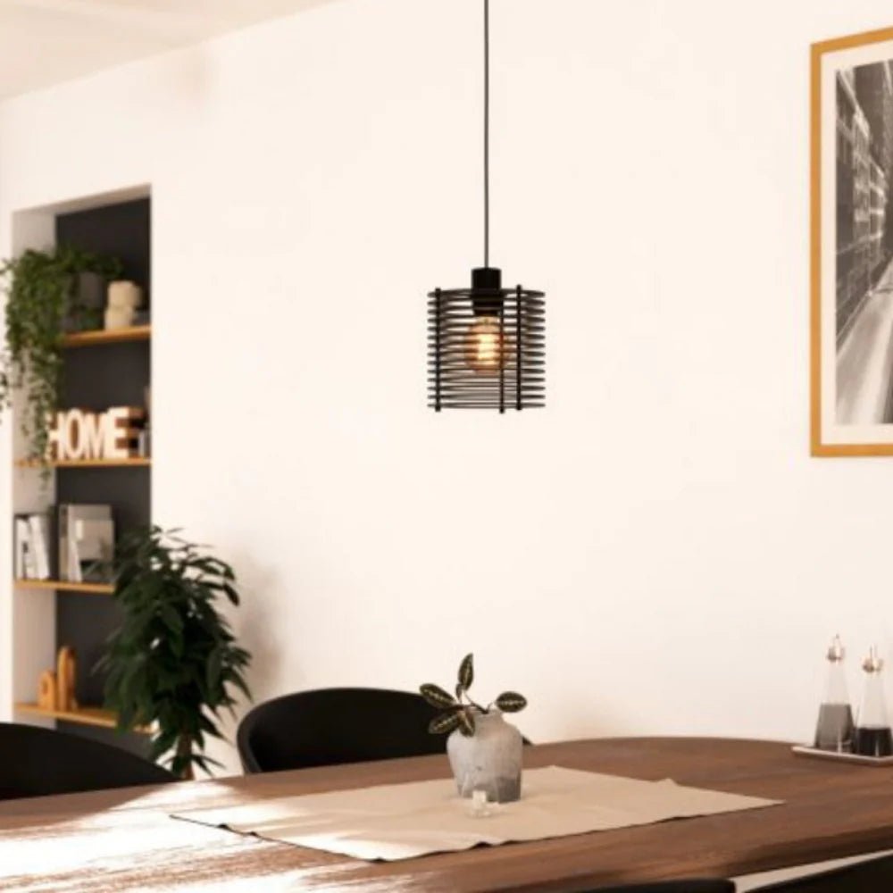 Eglo SEGOVIA Pendant Light Black Steel - 206049