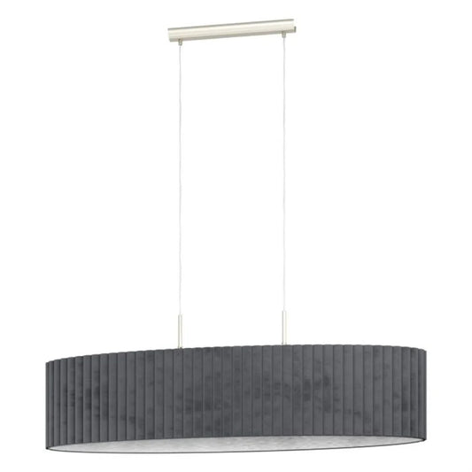 Eglo Tamaresco 2 Light Pendant Stain Nickel Steel - 39773N - Mases LightingEglo