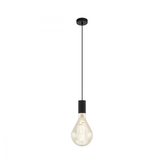 Eglo Tavistock 1 Light Pendant Black 100mm - 49074N - Mases LightingEglo