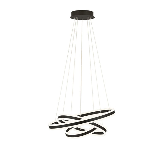 Eglo TONARELLA 3 Light Pendant Light Black - Mases LightingEglo