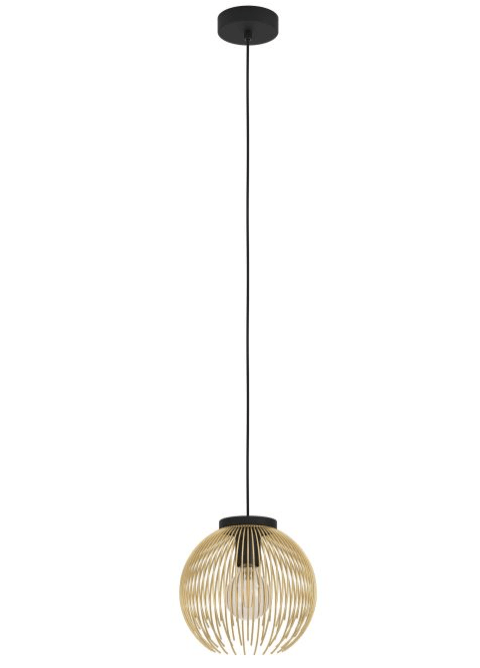 Eglo VENEZUELA Pendant Light Black / Gold Steel - 900166N - Mases LightingEglo