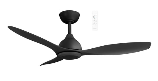 Martec Elite DC smart WiFi ceiling fan without light, white, black or walnut — Martec