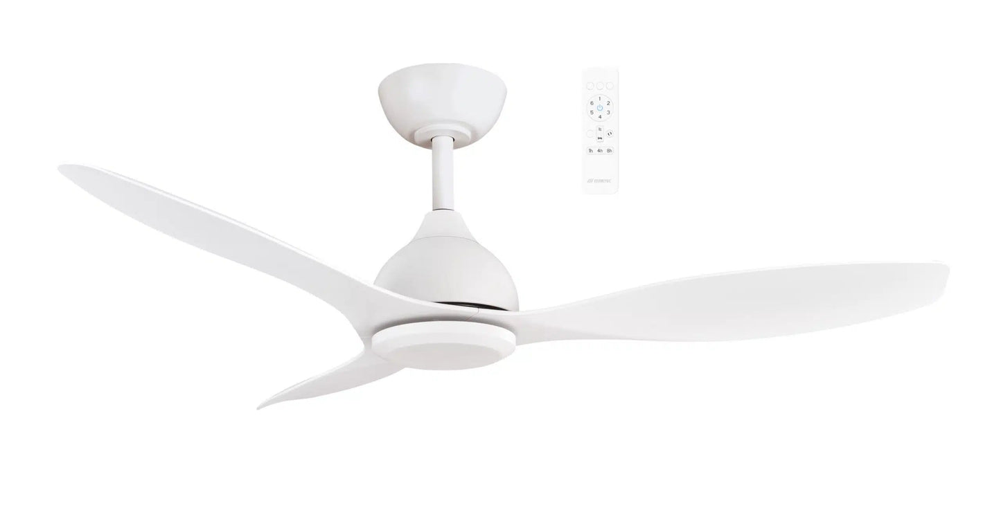 Elite DC smart hugger ceiling fan, WiFi app + remote, low-profile
