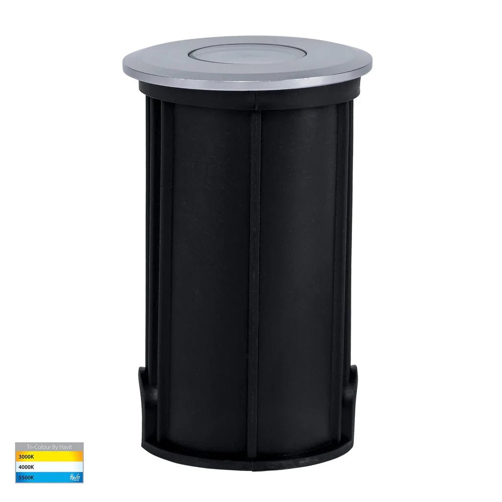 Elite LED Deck or inground Light CCT in Black or Silver Havit Lighting - HV2882T - Mases LightingHavit Lighting